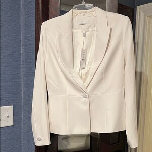 White House Black Market Ivory Blazer